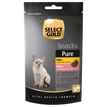 SELECT GOLD Pure Chicken Snack Kitten 8 X 75g