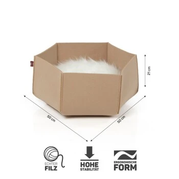 Canadian Cat Company Filzlounge AVA Beige M – Bild 3