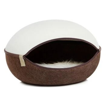 Canadian Cat Company Filz Katzennest Braun/ Beige – Bild 3
