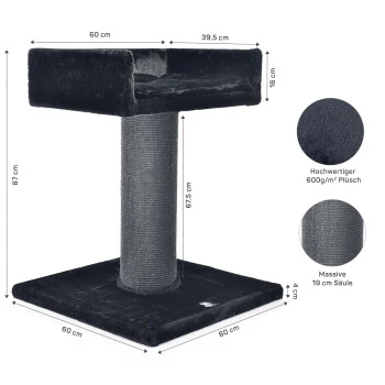 Canadian Cat Company Kratzbaum Residenz Anthrazit – Bild 8