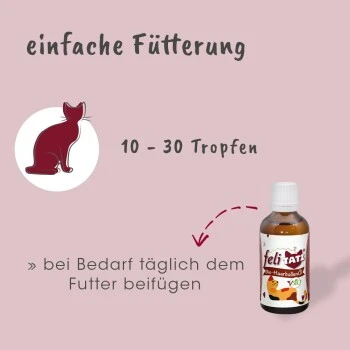 FeliTATZ Bio-HaarballenÖl 50 Ml – Bild 3