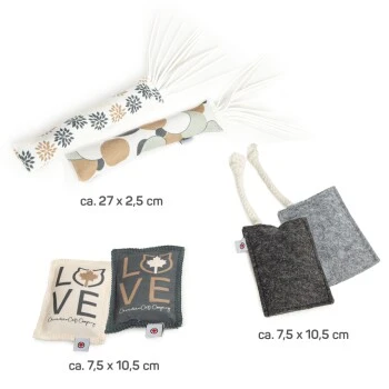 Canadian Cat Company Baldrian & Catnipspielzeug Probierset Spielkissen, 6er Pack – Bild 2