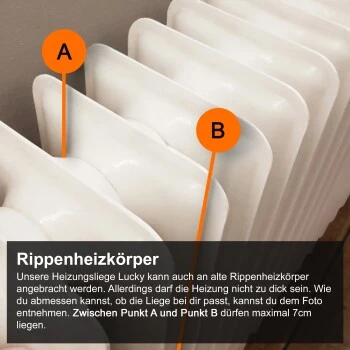 Schlitzohr Heizungsliege Lucky Beige – Bild 6