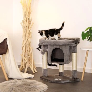 Lionto Kratzbaum 60 Cm Dunkelgrau – Bild 3