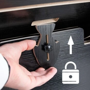 Canadian Cat Company Katzenlaufrad Aus Holz XL Schwarz – Bild 7