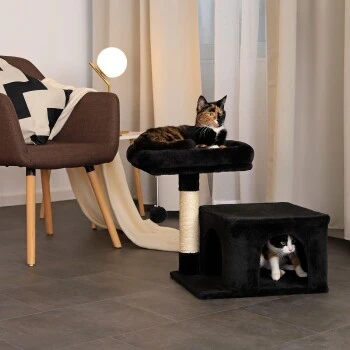 Lionto Kratzbaum 50 Cm Schwarz – Bild 3