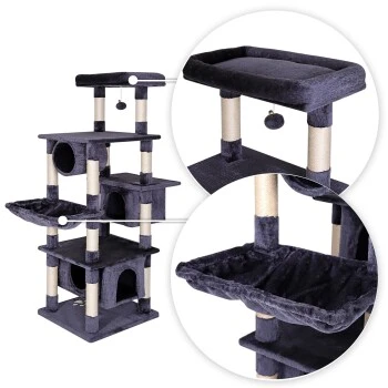 Lionto Kratzbaum, Höhe 155 Cm Dunkelgrau – Bild 4