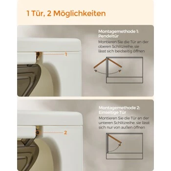 FEANDREA Katzentoilette, Mit Deckel Schwarz – Bild 8