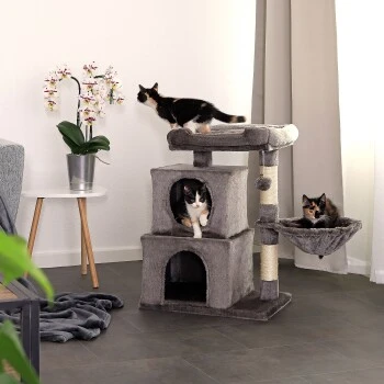 Lionto Kratzbaum 70 Cm Dunkelgrau – Bild 2