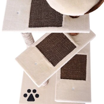 Lionto Kratzbaum, Höhe 100 Cm Beige – Bild 3