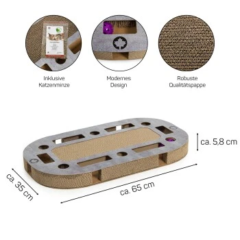 Canadian Cat Company Katzenspielplatz PlayPlate L Hellgrau – Bild 8