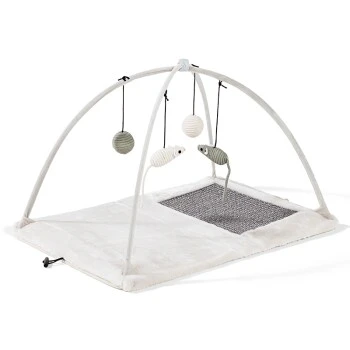 Trixie Kratzmatte Mit Spielzeugen Mobile Grau – Bild 6