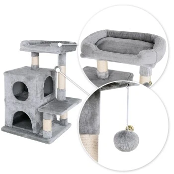 Lionto Kratzbaum, Höhe 80 Cm Dunkelgrau – Bild 4