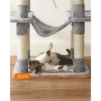 FEANDREA Kratzbaum 164cm Hellgrau Hellgrau – Bild 8