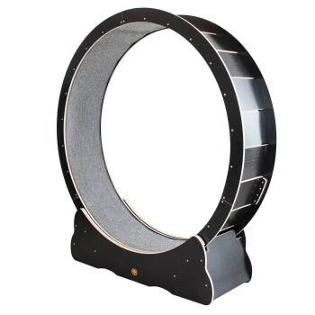 Canadian Cat Company Katzenlaufrad Aus Holz XL Schwarz