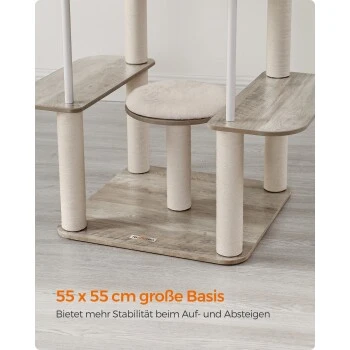 FEANDREA Kratzbaum 360° drehbare Plüschbälle – Bild 2