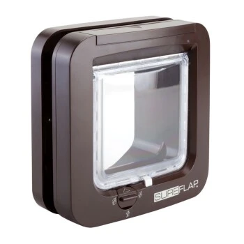 SureFlap Mikrochipgesteuerte Katzenklappe Braun – Bild 6