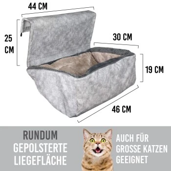 KaraLuna Heizungsbett Für Katzen Hellgrau – Bild 3