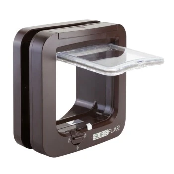 SureFlap Mikrochipgesteuerte Katzenklappe Braun – Bild 3